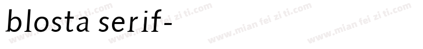 blosta serif字体转换